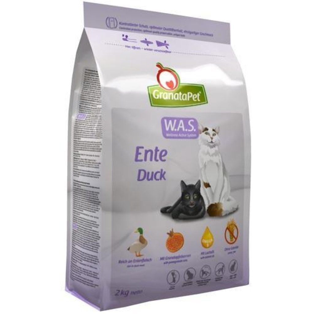 GranataPet Ente - getreidefreies Katzenfutter - 2kg - Tiernahrung - Bruckmühl