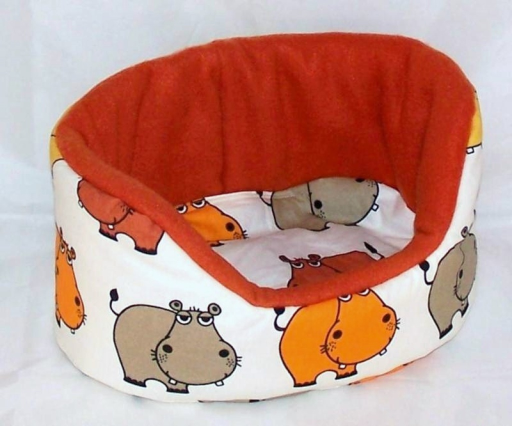 Kuschelbettchen mit 1 Kissen, bunte Nilpferde für Meerschweinchen, Nager - Nagetiere - Mülheim an der Ruhr