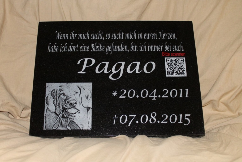 Tiergrabsteine mit Lasergravur - Dienstleistungen - Löhne