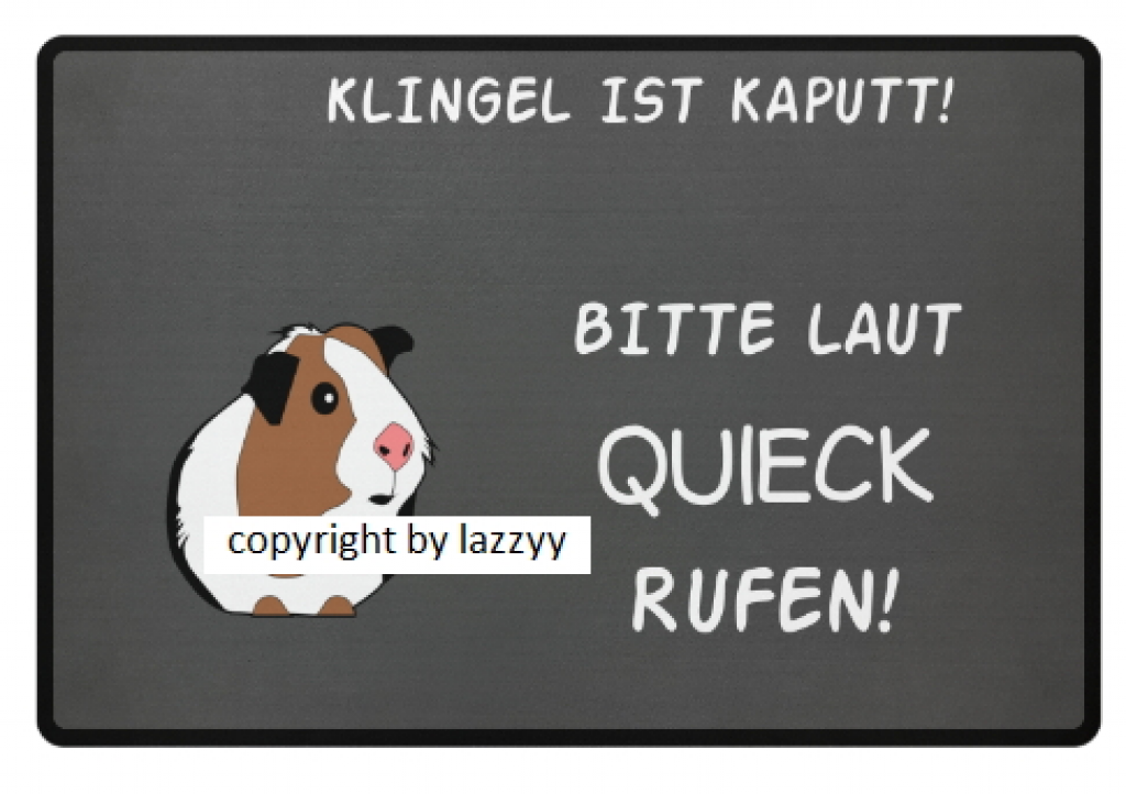 Hochwertige Fussmatten für Meerschweinchenfans - Nagetiere - Oberhausen