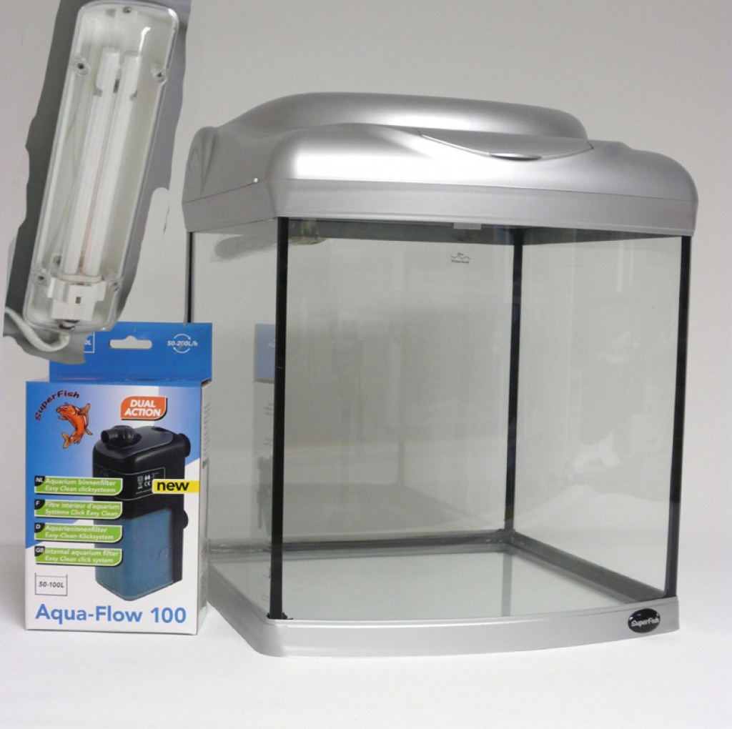 Design Aquarium 25 L inkl. Filter + Beleuchtung - Fische - Flensburg