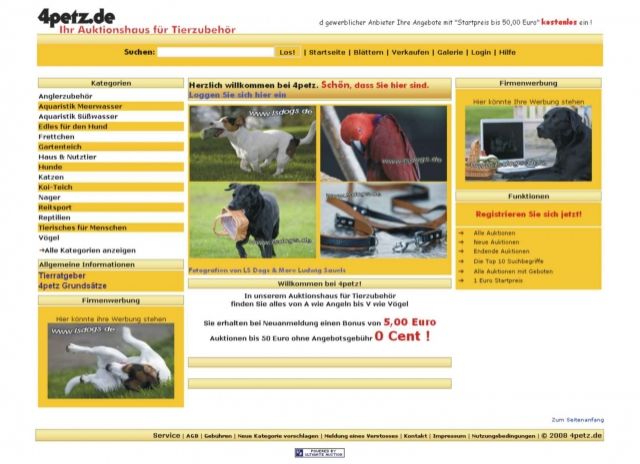 4petz.de Auktionshaus für Tierzubehör - Zubehoer Haustiere - Krefeld