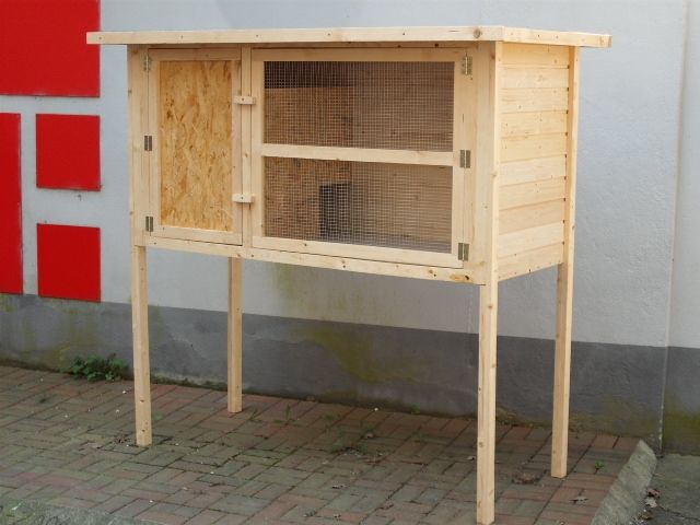 Kaninchenstall XXL mit Fliesenboden - Hasen Kaninchen - Hagen
