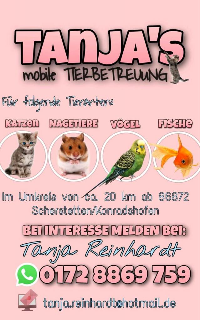 Biete Mobile Tierbetreuung - Sonstiges - Konradshofen